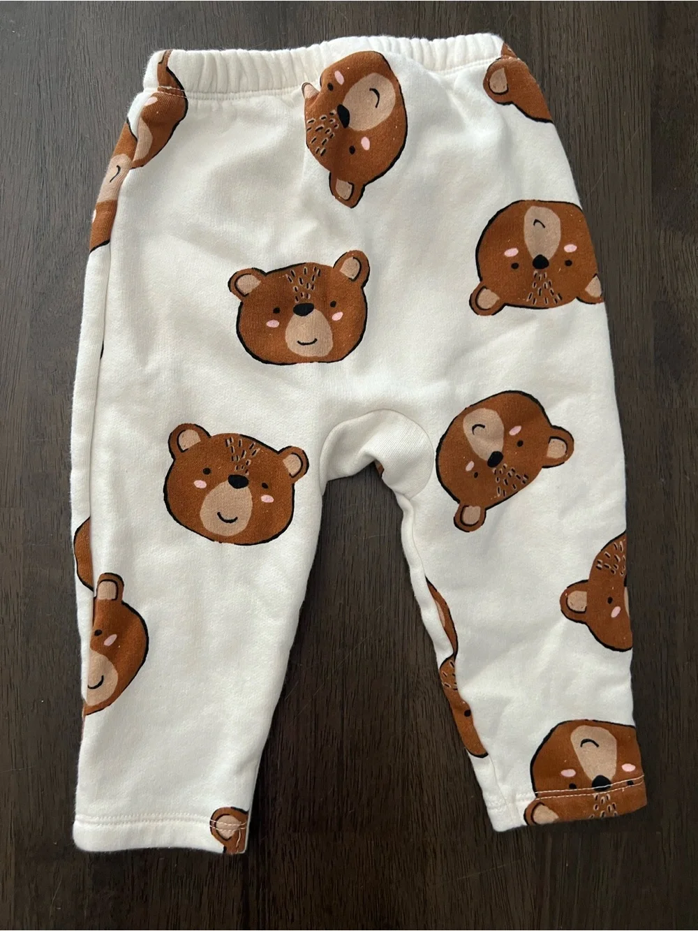 18-24 month Bear Print Cream Sweatshirt/pants set